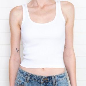 brandy melville white sheena tank